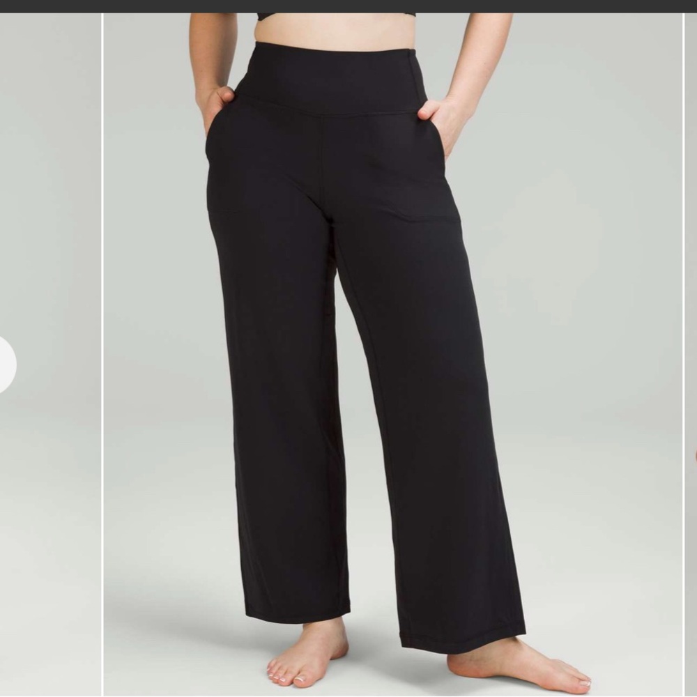Lululemon Align Wide Leg High Rise Pant Black Sz 4 31” inseam